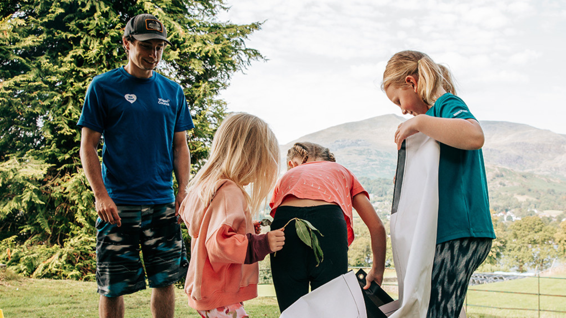 Children playing at school residential experiences